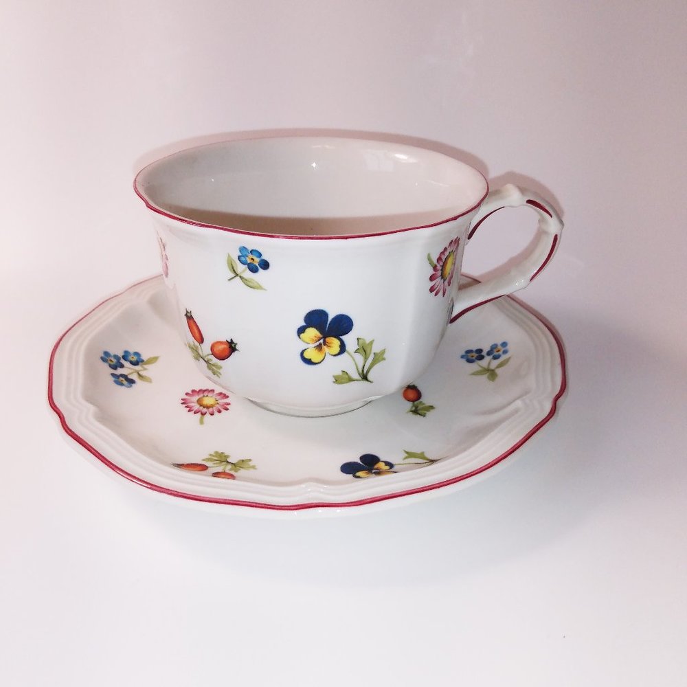 Villeroy Boch Petite Fleur Tea Cup & Saucer Flower